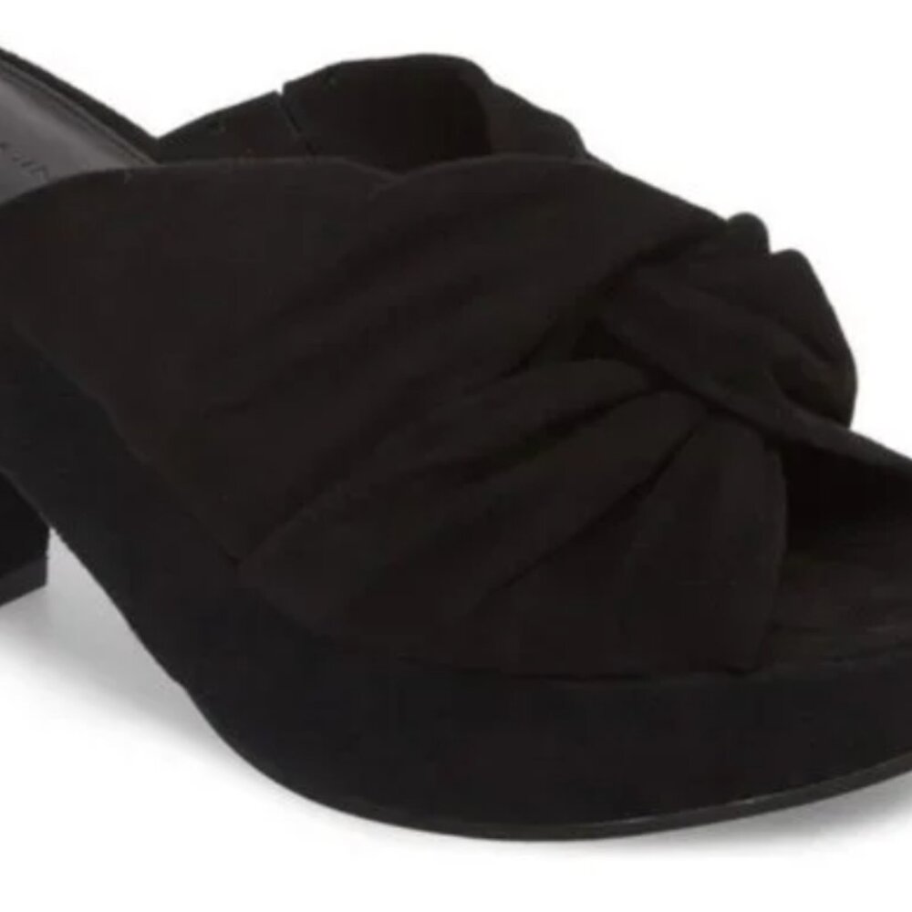 Rebecca Minkoff Black Suede Size 7.5 Jaden Platform Sandal